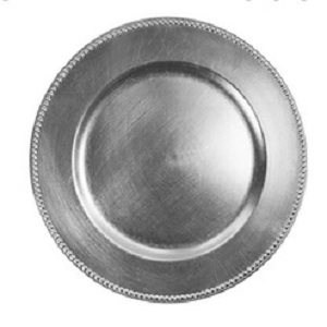 Silver Acrylic 13” Charger Plate