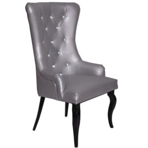 Accent Chairs<br>Silver Tufted/Tufted Crystal Accents