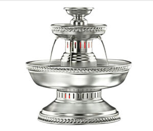 3-Tier Champagne Fountain<br>3 Gallon 21″ Height X 17″ Diameter <br>(No Pulp Drinks)