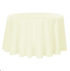 Ivory Polyester<br>90″, 120″, 132″