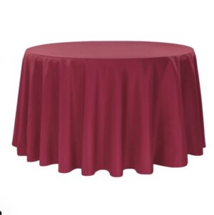 Burgundy/Maroon Polyester<br>120″, 132″