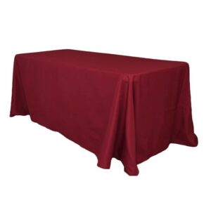 Burgundy/Maroon Polyester<br>90×132