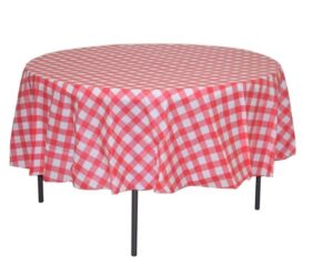 Checkered Red/White<br>90″