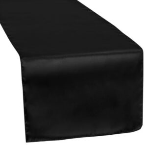 Black Satin Runner