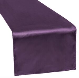 Eggplant Satin Runner