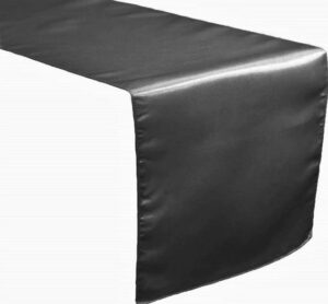 Dark Gray Satin Runner