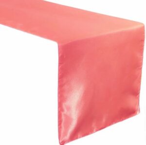 Coral Satin Runner