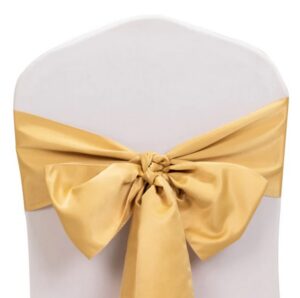 Gold Satin Sash