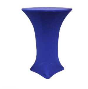 Royal Blue Spandex Cocktail Table Cover