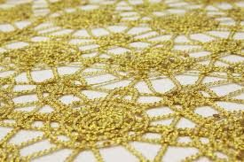 Gold Lace Sequin  85×85