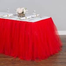 Red Tutu Table Skirt