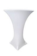 White Spandex Cocktail Table Covers