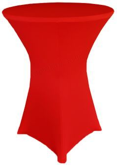 Red Spandex Cocktail Table Covers