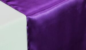 Purple Satin Runner