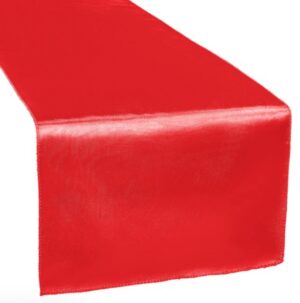 Red Satin Runner