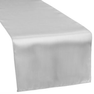 Silver Satin Runner