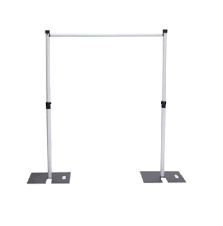 Pipe & Base Backdrop Frame <br>7-12ft Wide x 6-8ft Tall  <br>(no panels)