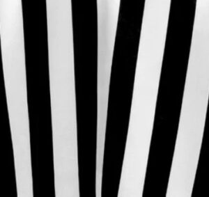Black/White Stripe Satin<br>120″