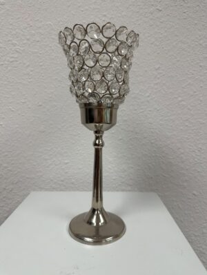 10.5″ T Tulip Tea Light Pedestal (silver)