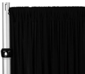 Black Stretch panel <br> 5ft wide x 12ft tall