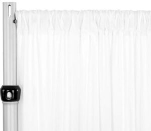 White Stretch panel <br> 5ft wide x 12ft tall