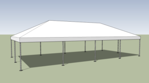 Tent 20×40 – Frame (800 sq ft) seats up 64-80 people