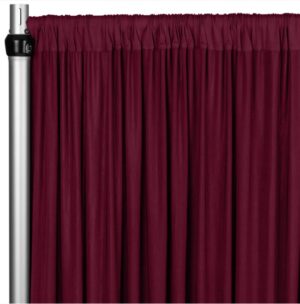 Burgundy/Maroon Stretch panel <br> 5ft wide x 12ft tall
